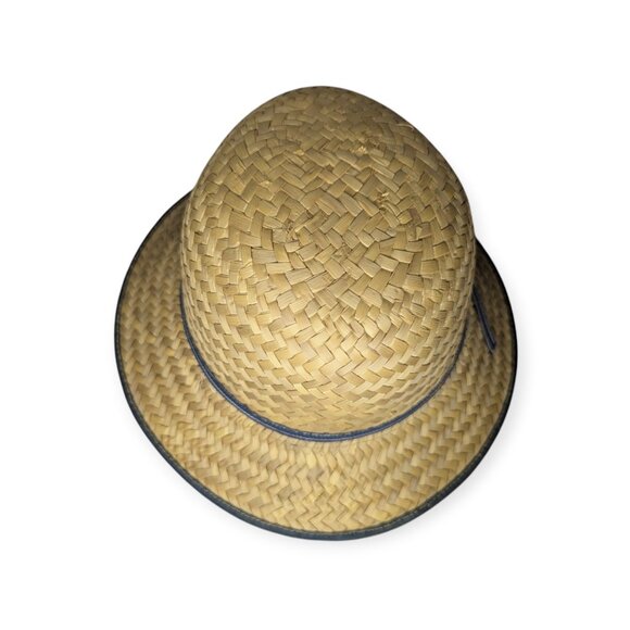 Vintage American Harvest Hat Co Sun Toppers Woven Straw Bucket Hat Sized Small - Picture 7 of 14
